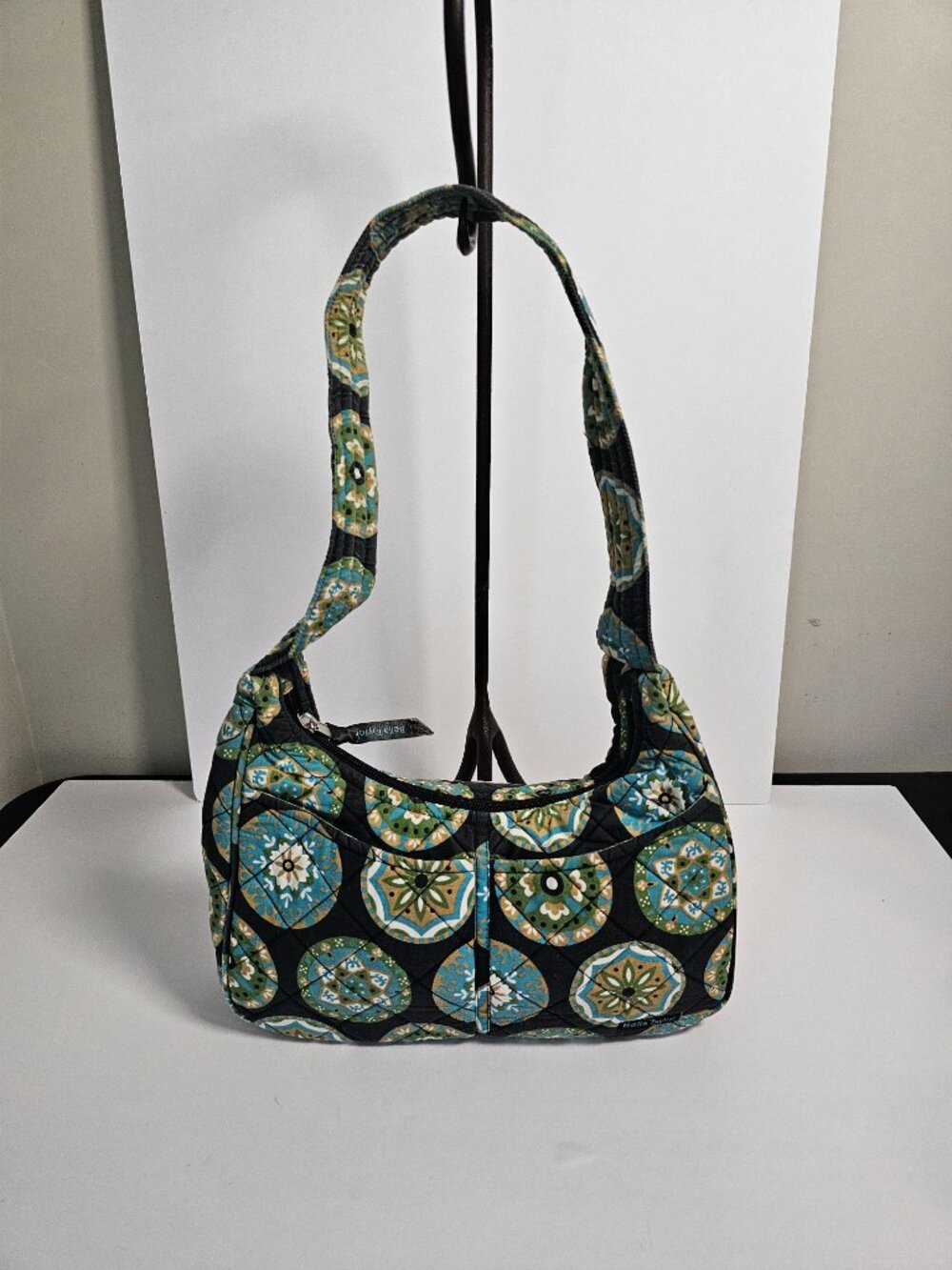Bella Taylor Bag Blue Quilted Boho Casual Festival Floral Satchel